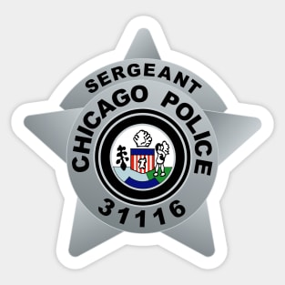 CHICAGO P.D. - BADGE - 31116 - SERGEANT - TRUDY PLATT Sticker